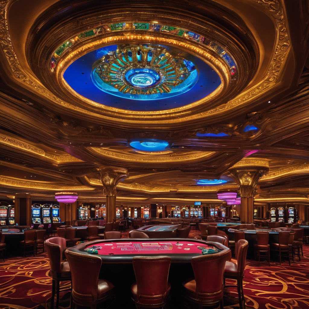 lit casino floor, awash with a sea of mesmerized gamblers, is juxtaposed against a network of discreet cameras nestled in the ornate ceiling, their watchful gaze capturing every move, every emotion, every secret