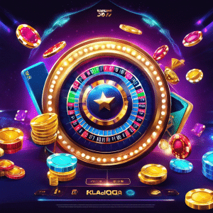 An image showcasing a vibrant, futuristic online casino interface with players from diverse backgrounds enjoying seamless gameplay, highlighting the convenience and privacy of a No KYC (Know Your Customer) platform