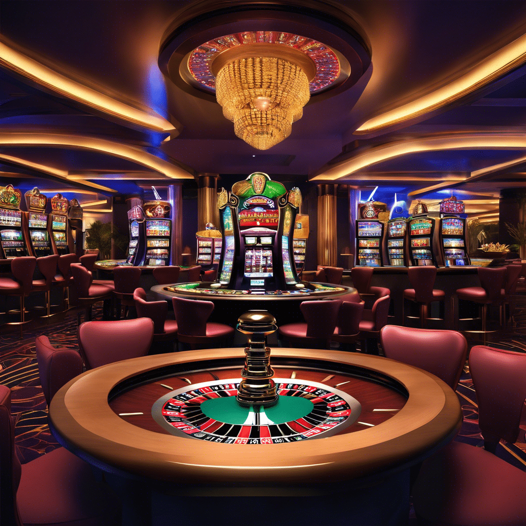 An image showcasing a smartphone screen split into two halves; one side displaying a sleek, immersive slot machine game, while the other showcases a glamorous roulette table, capturing the essence of ultimate mobile casino apps