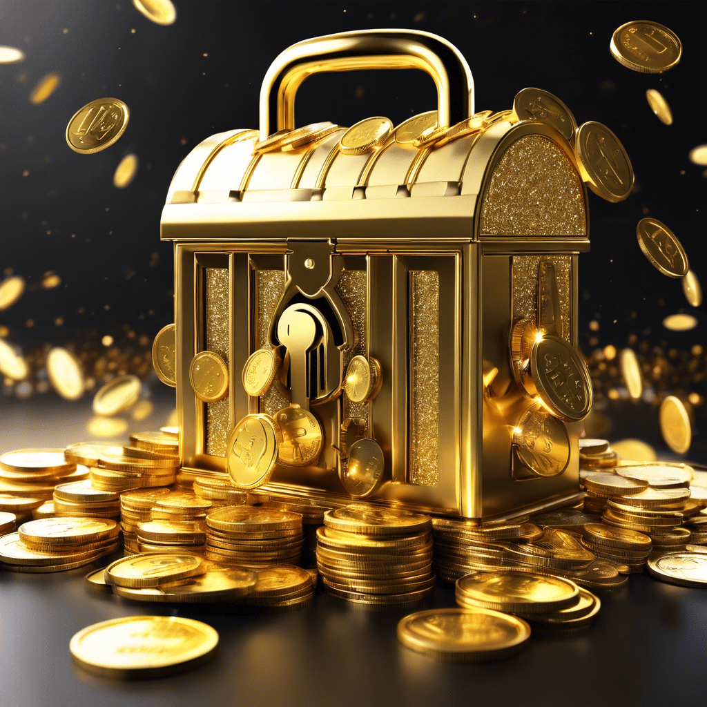 An image showcasing a golden padlock being effortlessly opened, revealing a cascade of sparkling coins pouring out, surrounded by a sleek and modern casino backdrop