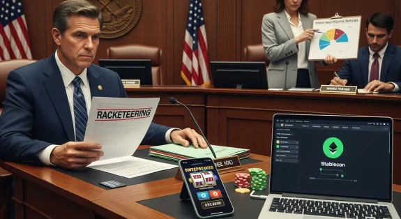 louisiana-lawmaker-reviews-racketeering-bill-beside-sweepstakes-casino-app-and-crypto-payments-scree